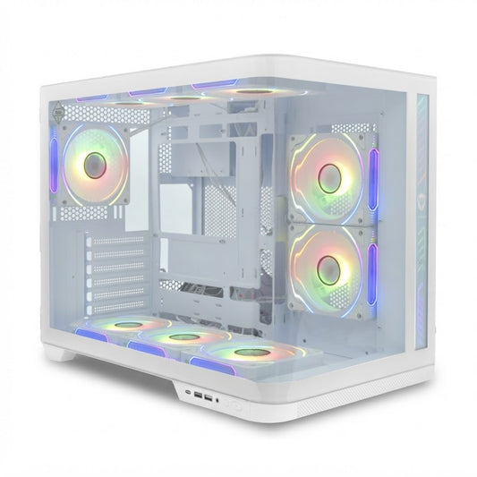 Gabinete Gamer ARGB-66B*9/ACB-7 Blanco K-911 sobre fondo blanco