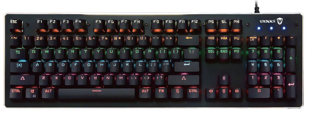 Teclado Gamer Mecánico SATE GK-302 RGB con switches Outemu Blue