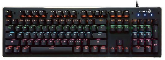 Teclado Gamer Mecánico SATE GK-302 RGB con switches Outemu Blue