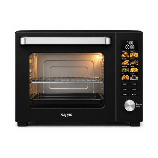 Horno Eléctrico Digital Nappo NEH-361 48 Litros 1800W sobre fondo blanco, vista completa del producto