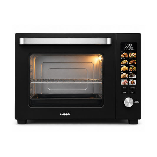 Horno Eléctrico Digital Nappo NEH-362 35 Litros 1500W sobre fondo blanco, vista completa del producto