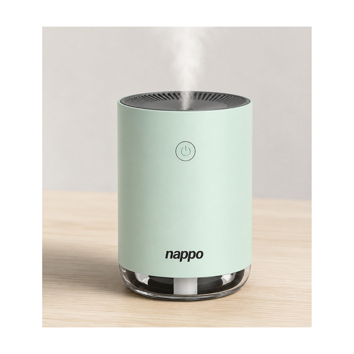 Humidificador Aromático Ultrasónico Nappo NEV-071 Verde 220ml de NAPPO, producto centrado sobre fondo blanco