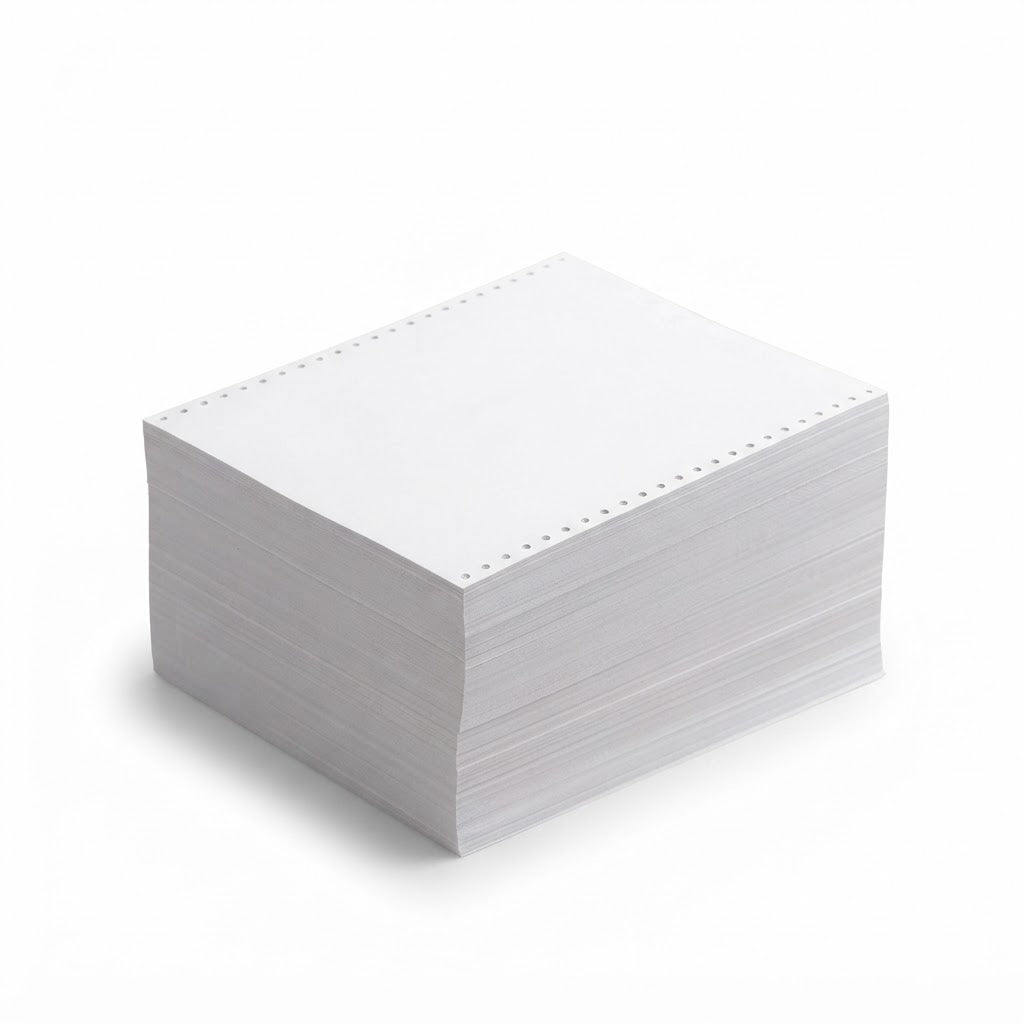Resma de papel continuo formulario blanco