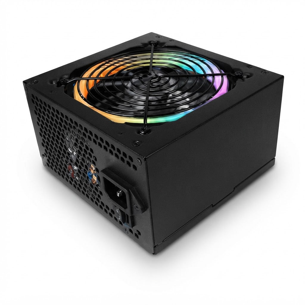 Fuente de poder ATX con ventilador RGB