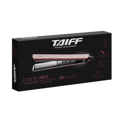 PLANCHITA - FOX ION 3 SOFT ROSE 150*C / 230*C CABLE 3 METROS FOX ION 3 SOFT ROSE