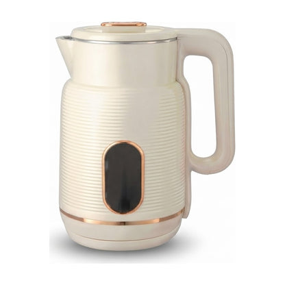 Jarra Eléctrica Luma Bella LB-59043 2L 1500W Crema y Cobre - foto de producto centrado sobre fondo blanco