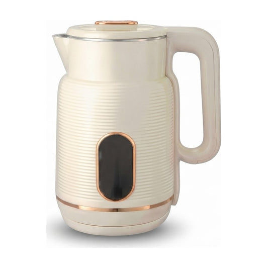 Jarra Eléctrica Luma Bella LB-59043 2L 1500W Crema y Cobre - foto de producto centrado sobre fondo blanco