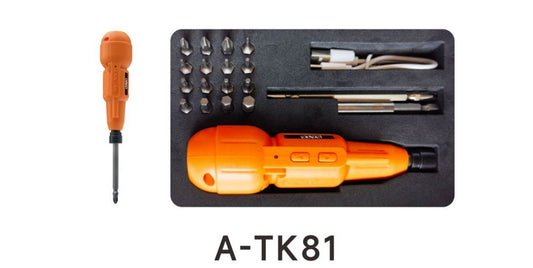 Destornillador eléctrico a batería SATE A-KT81 con kit de 18 accesorios y luz LED
