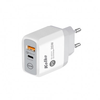 CARGADOR KOLKE CARGA RAPIDA 20W KCR-2576