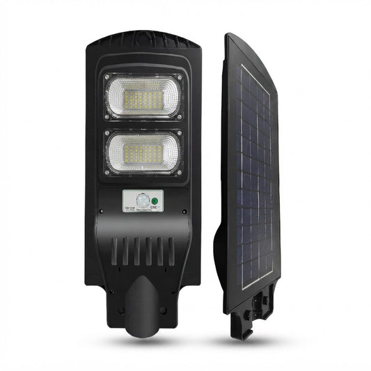 Lámpara solar externa JT- de 1200 lúmenes con control remoto, vista de producto sobre fondo blanco