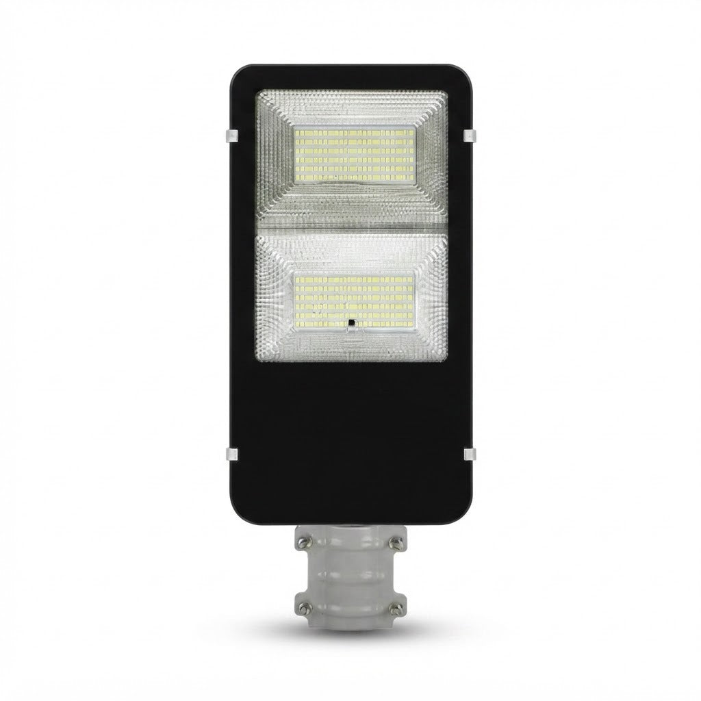 Lámpara solar LED JT-YSTZ de 200W para exterior, vista de producto sobre fondo blanco