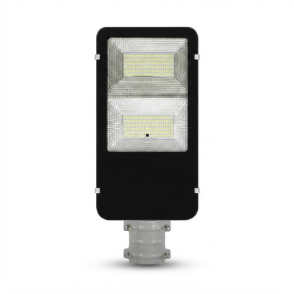 Lámpara solar LED JT-YSTZ de 200W para exterior, vista de producto sobre fondo blanco