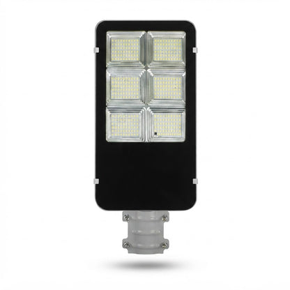 Lámpara solar LED JT-YSTZ de 400W para exterior, vista de producto sobre fondo blanco