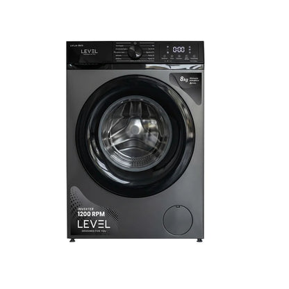 Lavarropas Automático Level 8kg Silver LVLA-003 de Level, producto centrado sobre fondo blanco