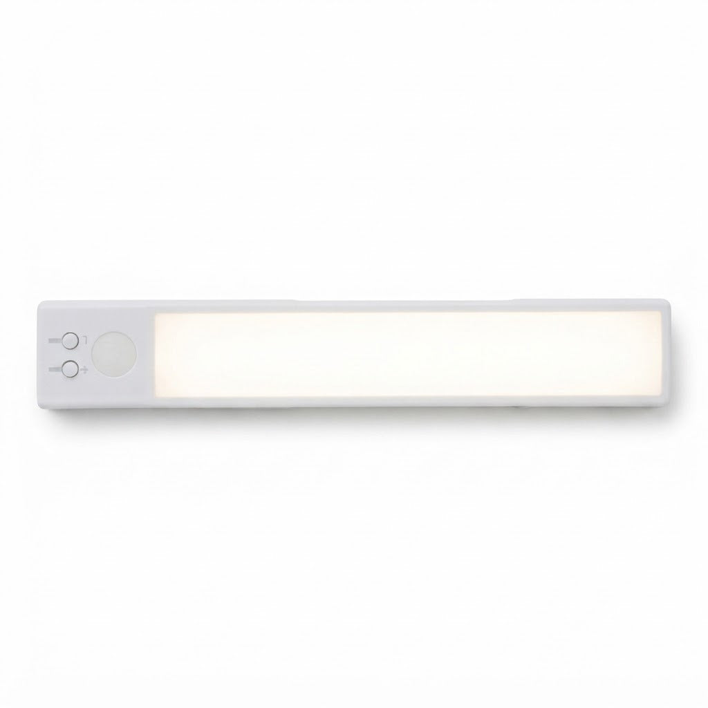 Luz LED con Sensor de Movimiento A-FL202 Recargable sobre fondo blanco