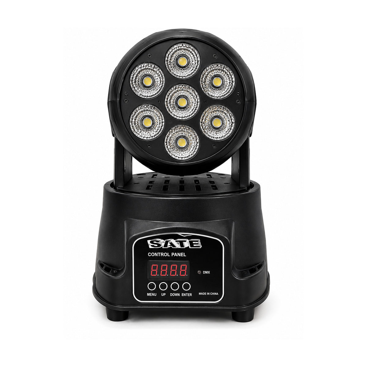 Luz LED Para Fiesta A-MH071 RGB de SATE, producto centrado sobre fondo blanco