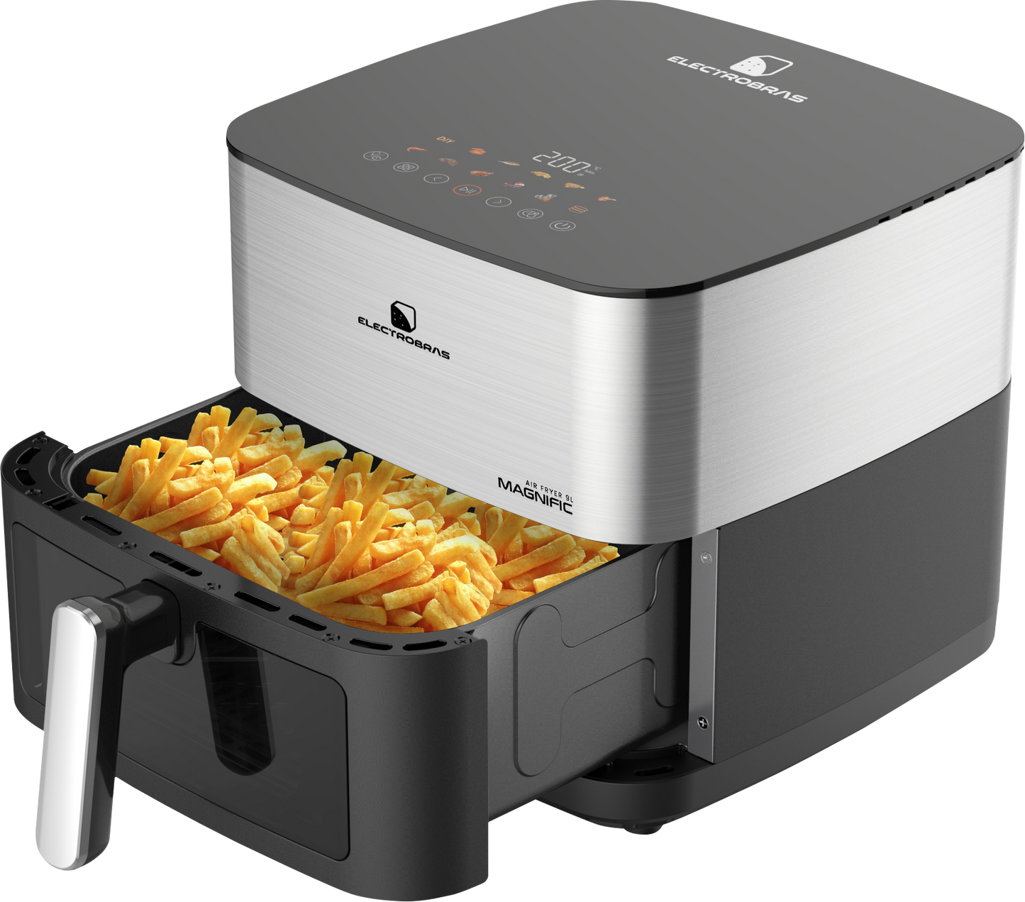 AIR FRYER DIGITAL MAGNIFIC - 9L DOBLE RESISTENCIAS DE CALOR PARTE SUPERIOR Y INFERIOR EBAF-90D