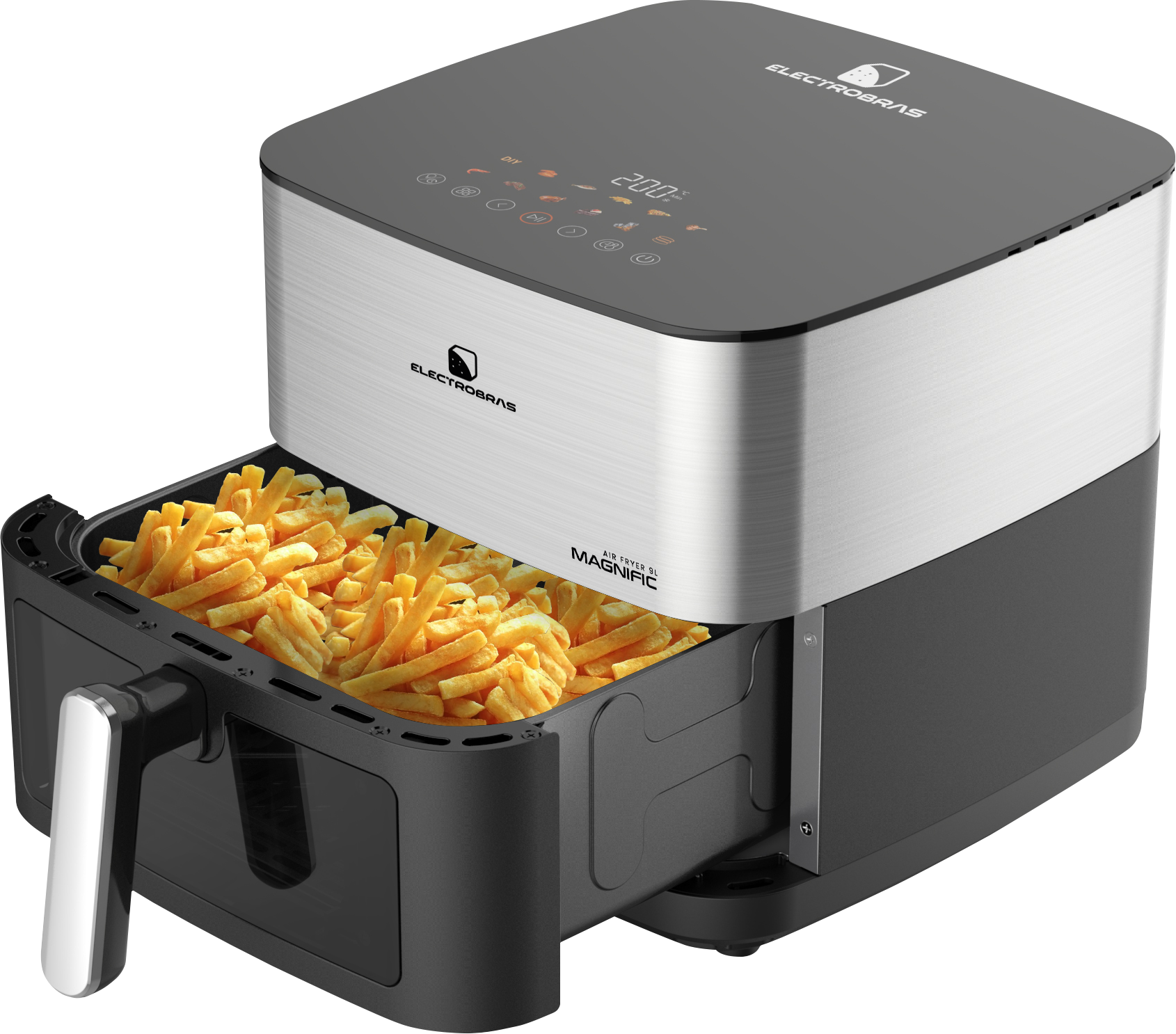 AIR FRYER DIGITAL MAGNIFIC - 9L DOBLE RESISTENCIAS DE CALOR PARTE SUPERIOR Y INFERIOR EBAF-90D