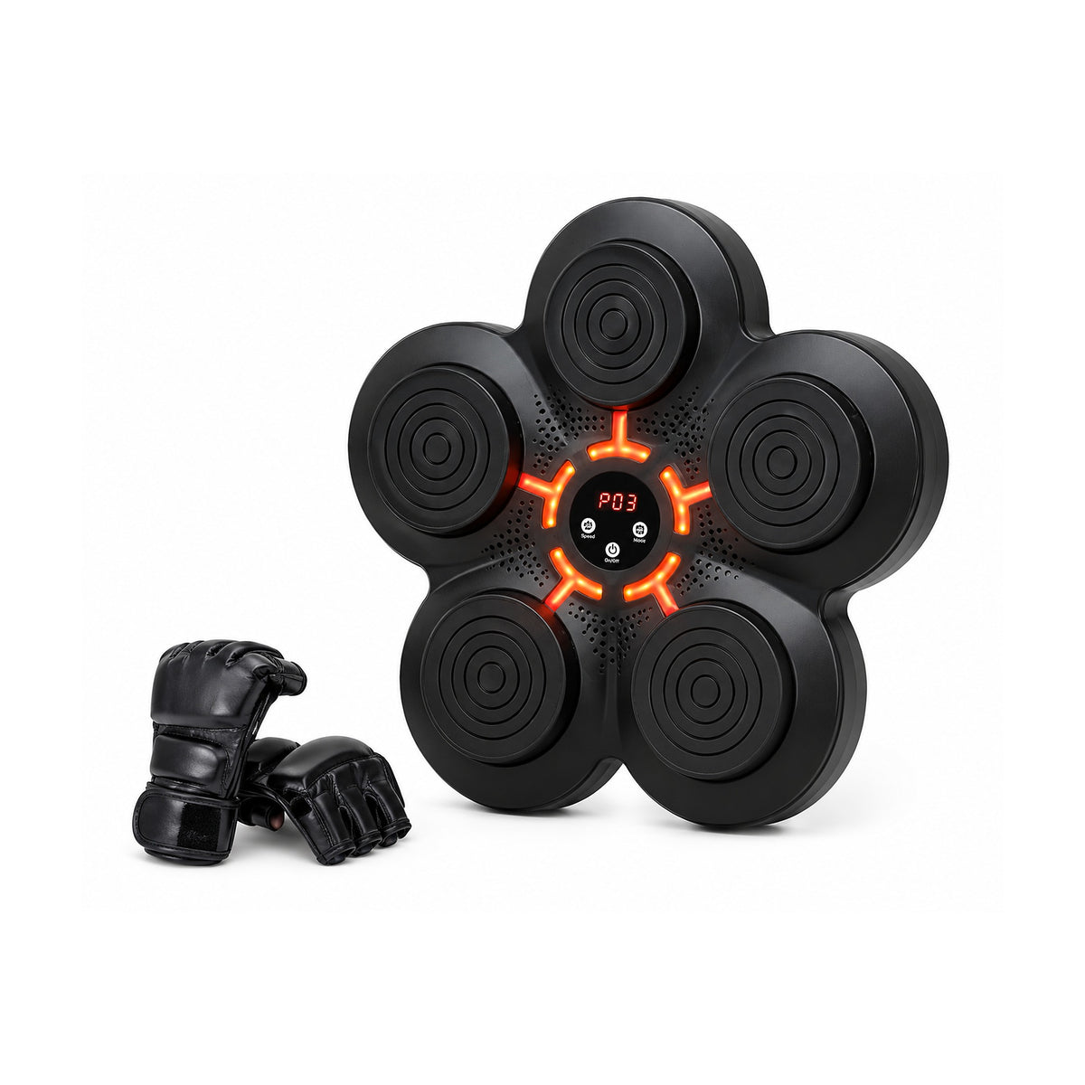 Máquina de Boxeo A-MLB11 Bluetooth con LED de SATE, producto centrado sobre fondo blanco