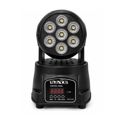 Máquina de Luces SATE MH071 sobre fondo blanco, foto de producto completa y centrada