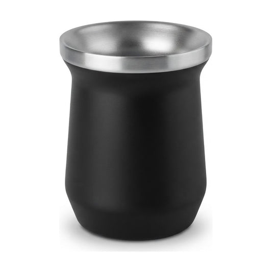 Mate negro Selecta de acero inoxidable de 230 ml