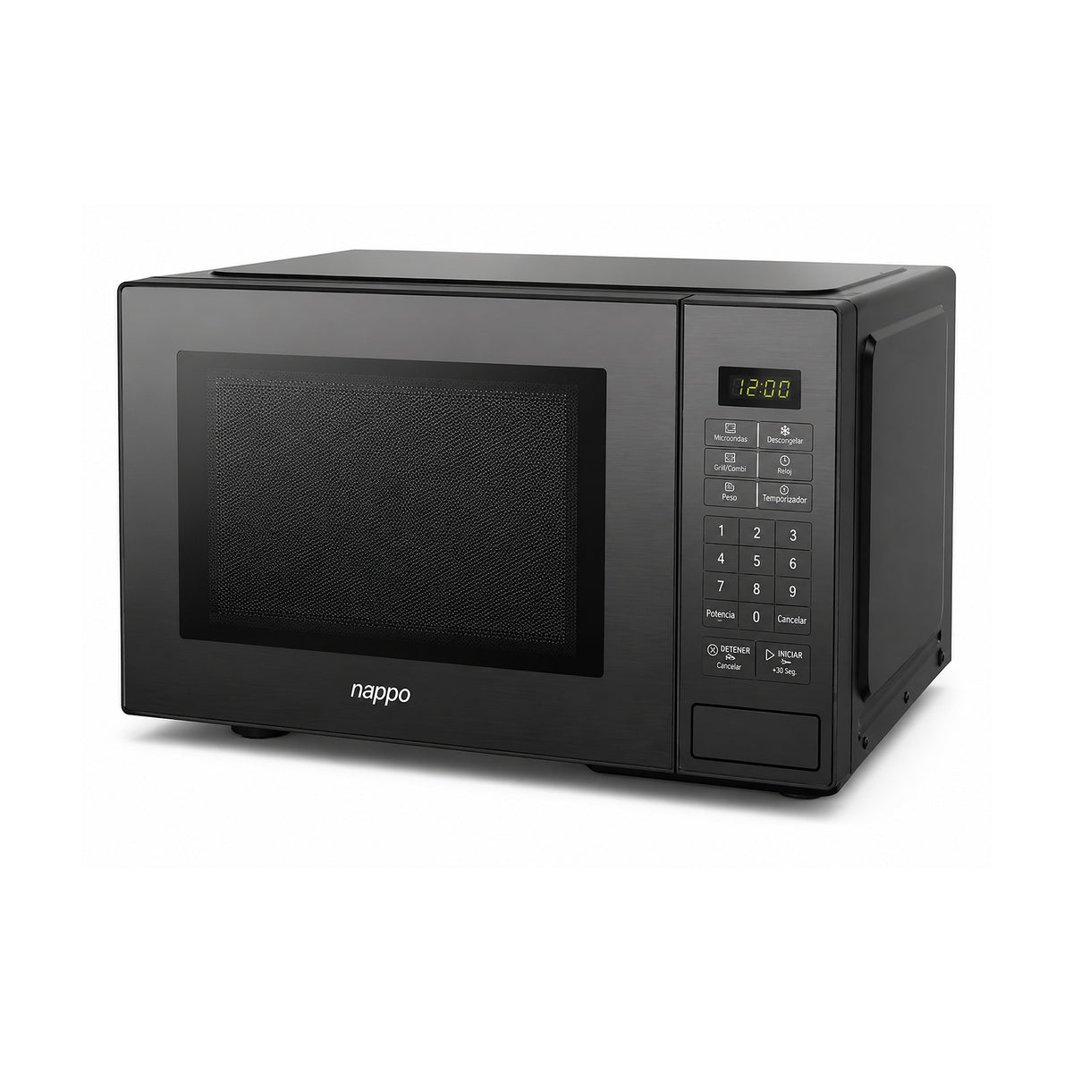 Microondas Nappo NEX-320 Negro 28 Litros 1400W de NAPPO, producto centrado sobre fondo blanco