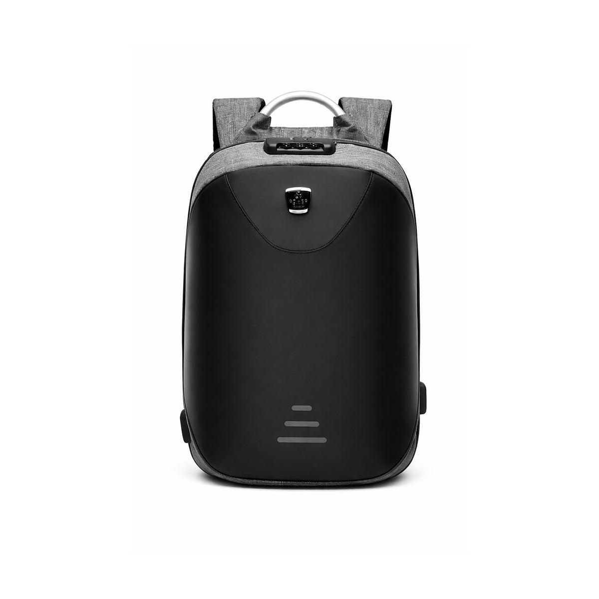 Mochila Antirrobo para Notebook A-KP507 15.6” con USB Gris de SATE, producto centrado sobre fondo blanco