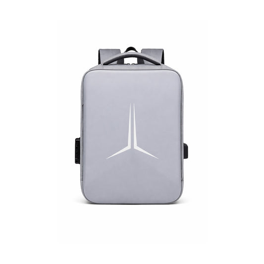 Mochila Antirrobo para Notebook A-KP515 15.6” con USB Gris sobre fondo blanco