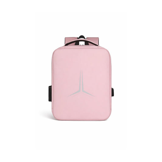 Mochila Antirrobo para Notebook A-KP517 15.6” con USB Rosado sobre fondo blanco