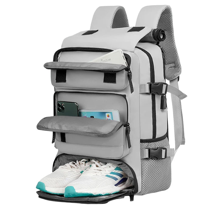 MOCHILA DE VIAJES HIKES KVM-720 GRIS