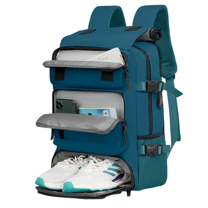 MOCHILA DE VIAJES HIKES KVM-720 PETROLEO