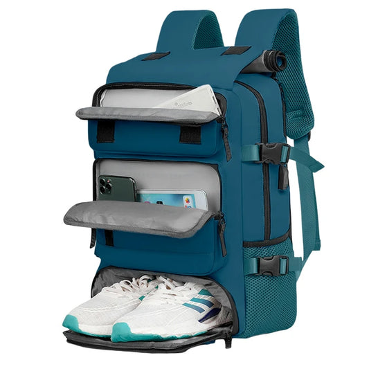 MOCHILA DE VIAJES HIKES KVM-720 PETROLEO