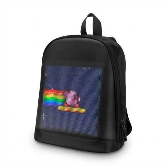 Mochila LED A-KP6091 Pantalla 64x64 Bluetooth Compacta Negro de Sate - foto de producto centrado sobre fondo blanco