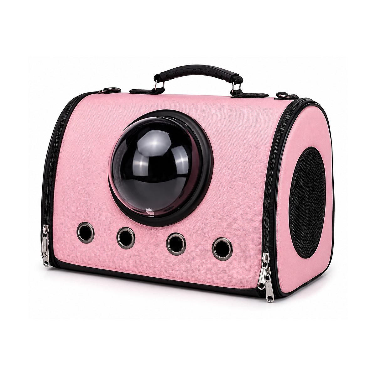 Mochila para Mascotas sate A-MM1819 Rosada de Cuerina de SATE, producto centrado sobre fondo blanco