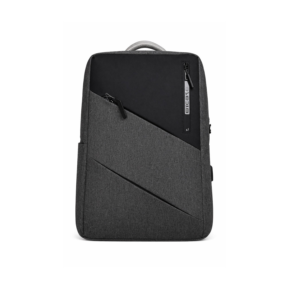 Mochila para Notebook A-KP9092 15.6” Expandible con Protección Negro/Gris de SATE, producto centrado sobre fondo blanco