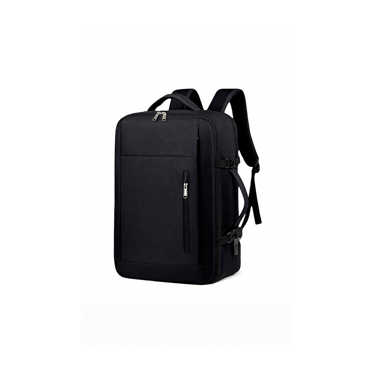 Mochila para Notebook SATE A-KP4021 15.6” Negra con USB de SATE, producto centrado sobre fondo blanco