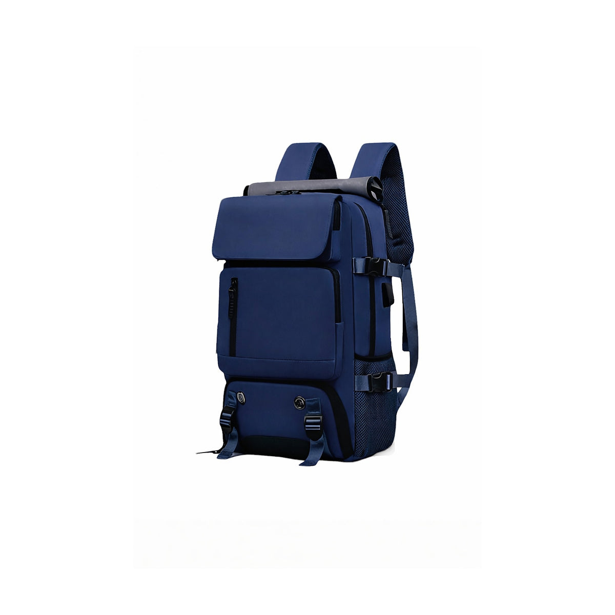 Mochila para Notebook SATE A-KP4045 15.6” Azul con USB de SATE, producto centrado sobre fondo blanco