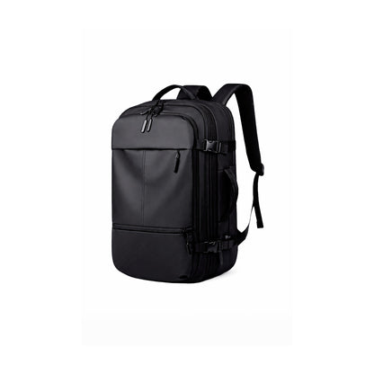 Mochila para Notebook SATE A-KP4051 15.6” Negra con USB de SATE, producto centrado sobre fondo blanco