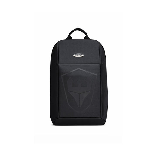 Mochila para Notebook SATE A-KP73 15.6” Negra sobre fondo blanco