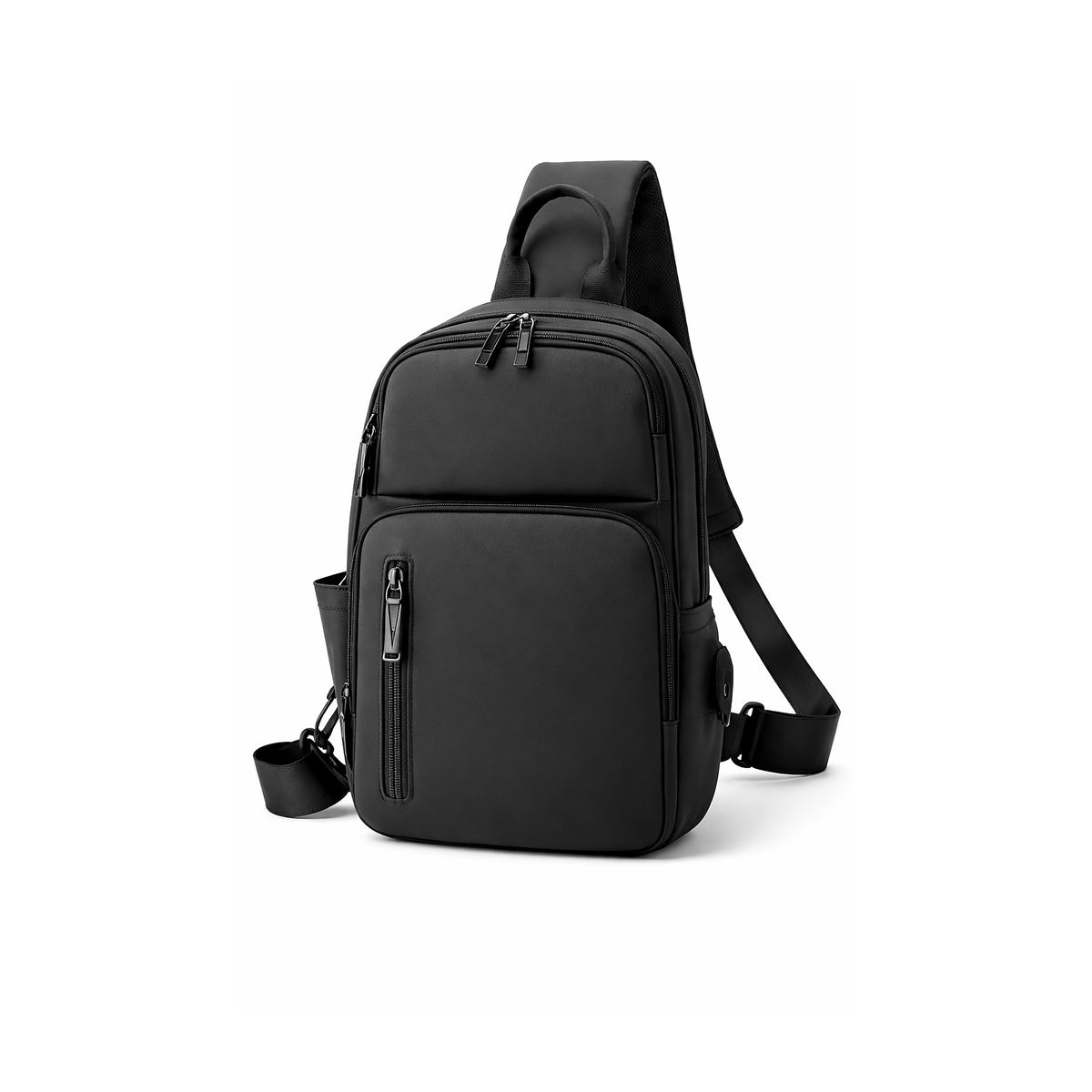 Mochila Transversal SATE A-KP9521 Impermeable con USB y Diseño Antirrobo de SATE, producto centrado sobre fondo blanco