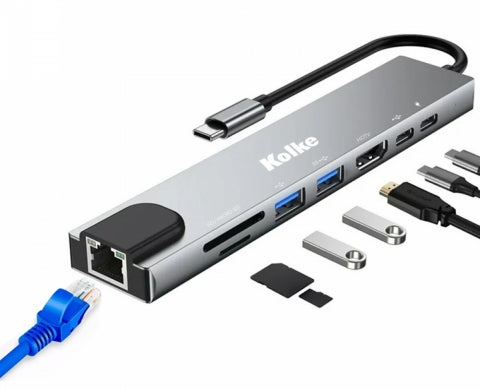 HUB USB C 8 EN 1 KCH-681 KOLKE