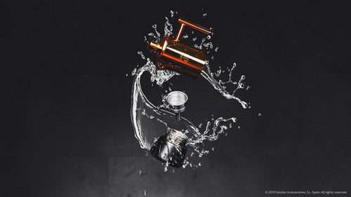 Cafetera Moka De Acero Inoxidable Cumbia Moking 400