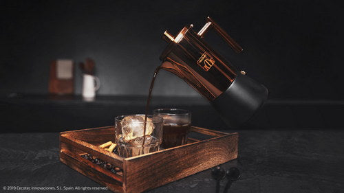 Cafetera Moka De Acero Inoxidable Cumbia Moking 400
