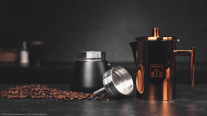 Cafetera Moka De Acero Inoxidable Cumbia Moking 400