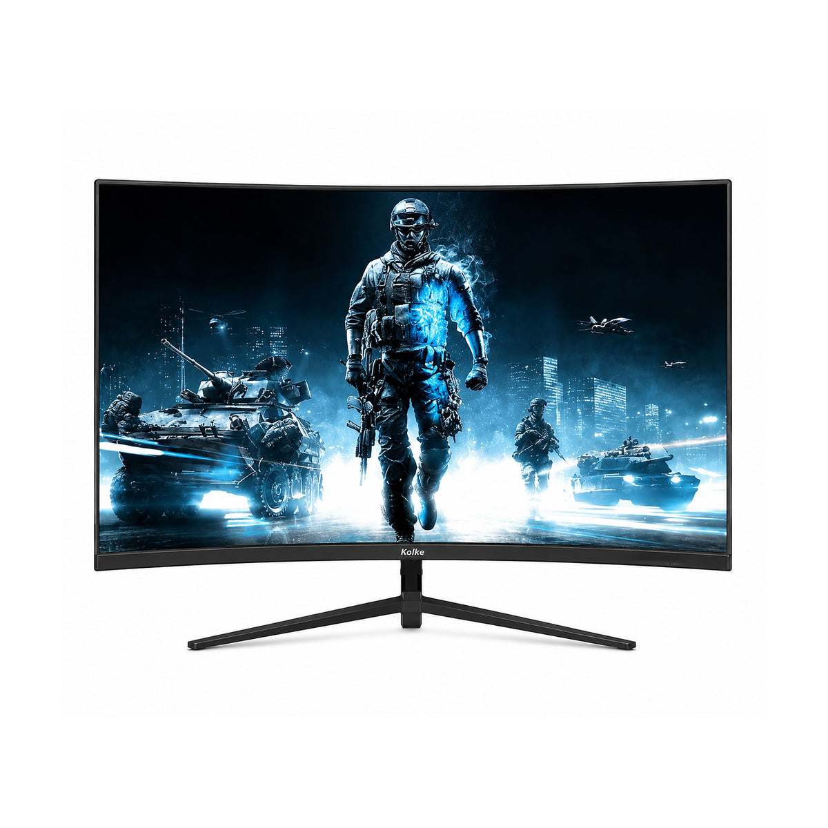 Monitor Curvo Kolke KES-629 27" Full HD 165Hz 1ms Gaming de KOLKE, producto centrado sobre fondo blanco