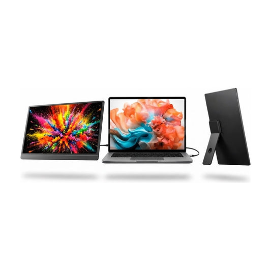 Monitor Portátil A- 15.6" FHD Type-C / HDMI, vista de producto sobre fondo blanco
