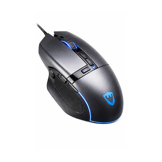 Mouse Gamer A-GM01 RGB 4200 DPI con 10 Botones y Macro sobre fondo blanco