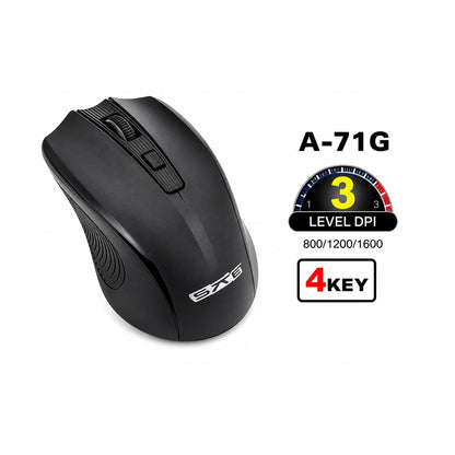 Mouse Inalámbrico A-71G de SATE, producto centrado sobre fondo blanco