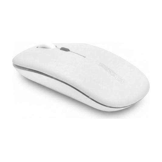 Mouse Inalámbrico A-782G – Blanco con acabado resistente y sofisticado sobre fondo blanco