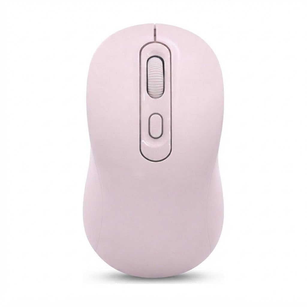 Mouse Inalámbrico Satellite A-763G Bluetooth y 2.4 GHz Recargable - Rosa - foto de producto centrado sobre fondo blanco